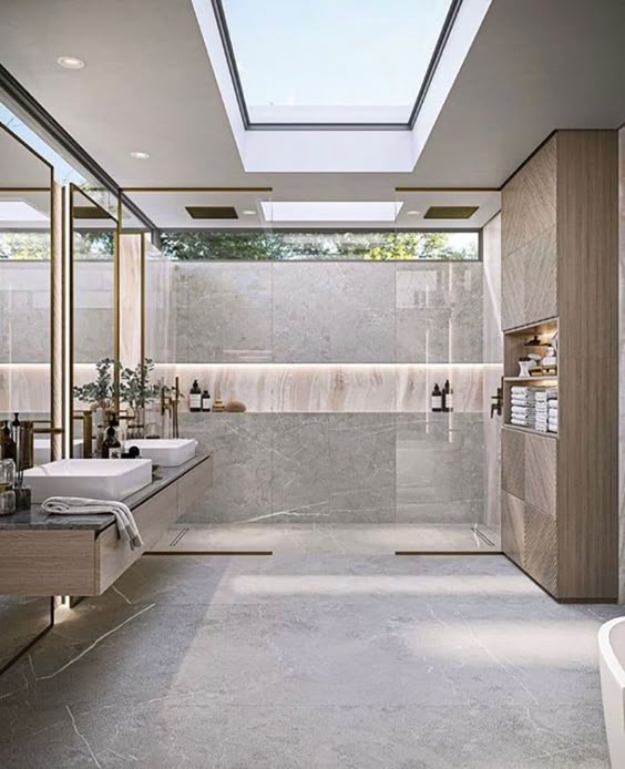 Luxurious spa-style bathroom design